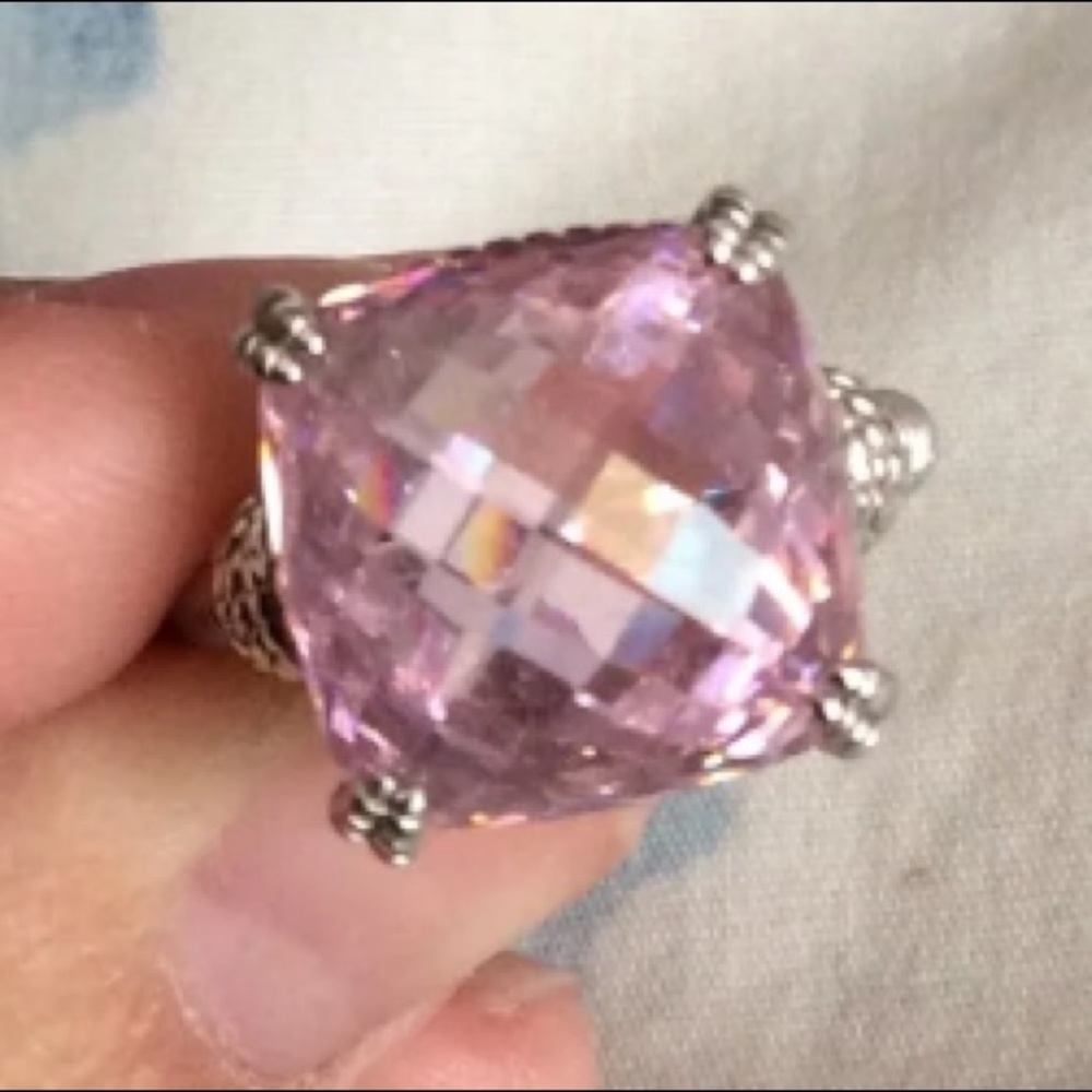 Judith Ripka Checkerboard Stone Ring